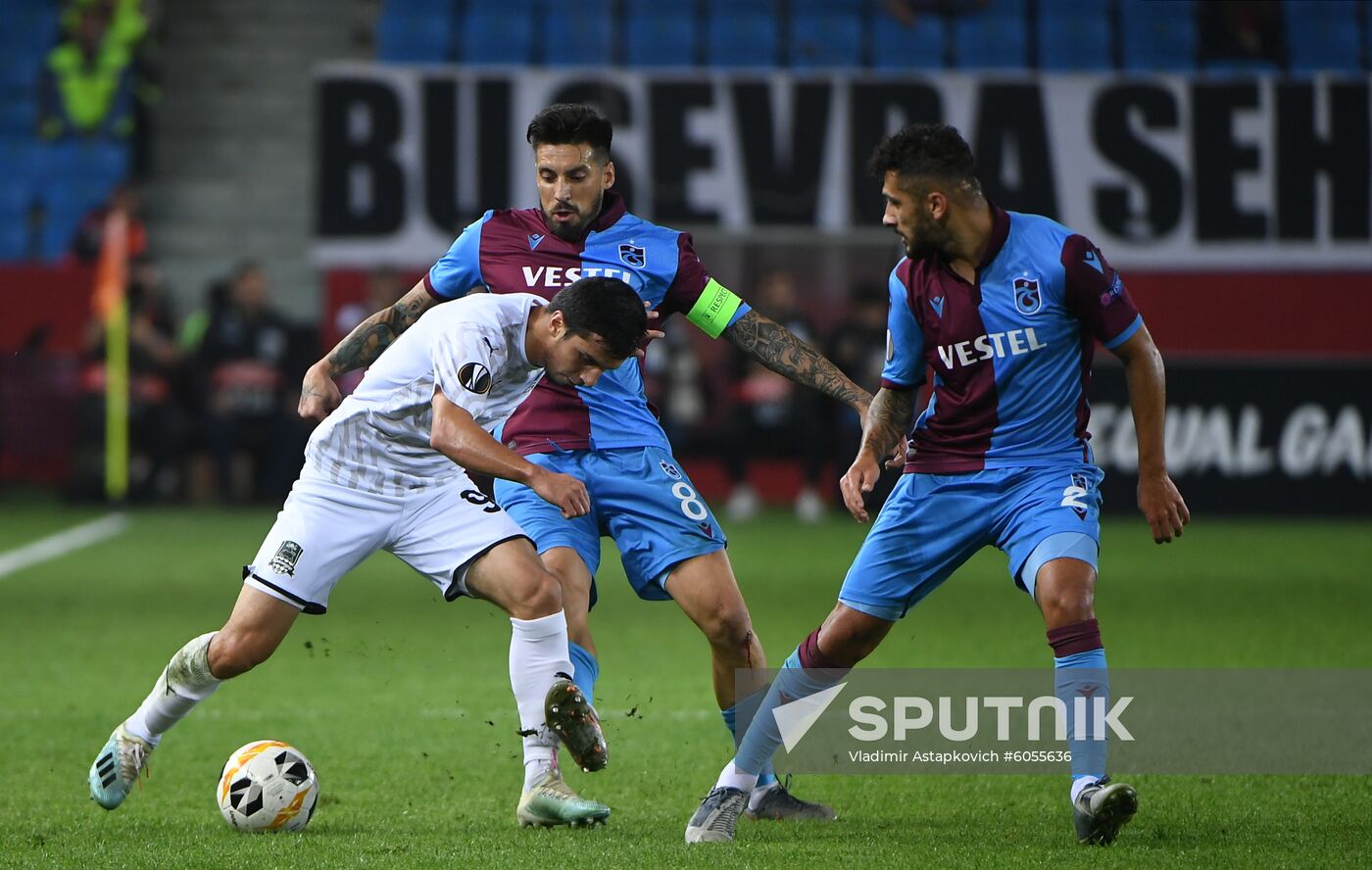 Turkey Soccer Europa League Trabzonspor - Krasnodar