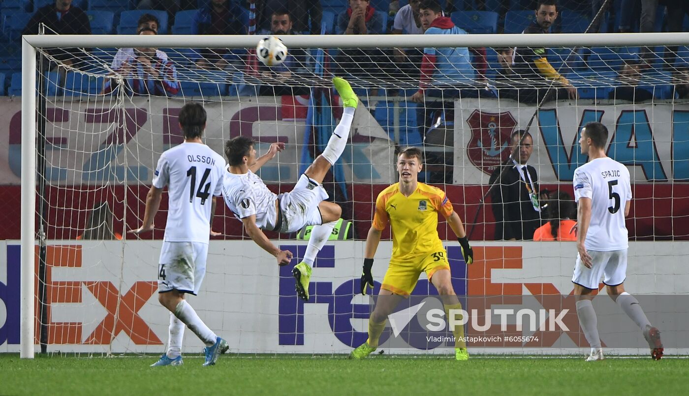 Turkey Soccer Europa League Trabzonspor - Krasnodar