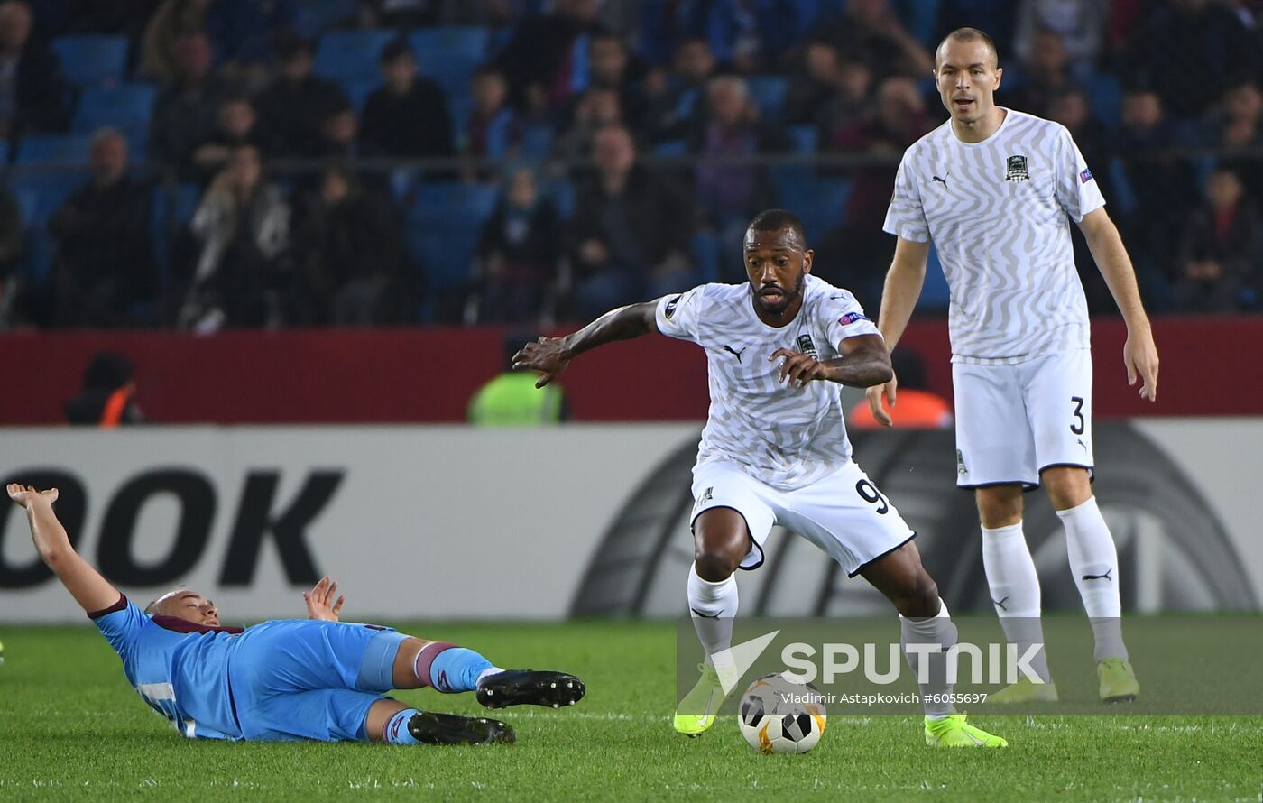 Turkey Soccer Europa League Trabzonspor - Krasnodar