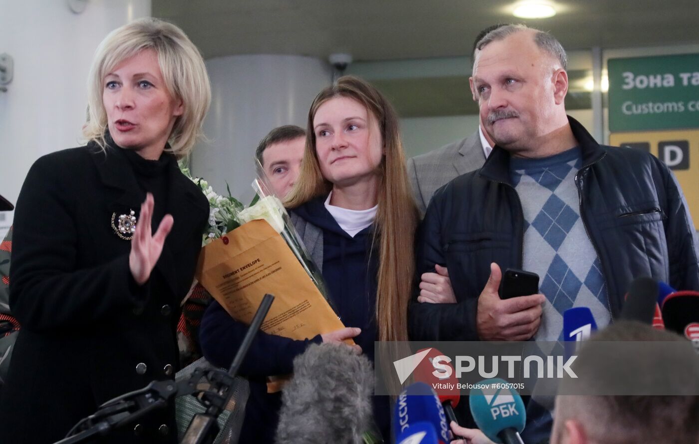 Russia US Butina Arrival