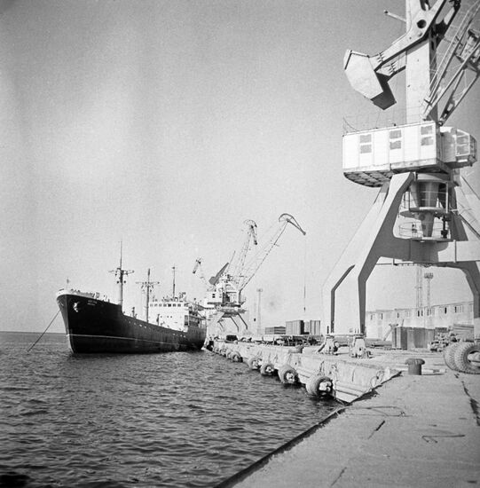 Shevchenko port on Caspian Sea