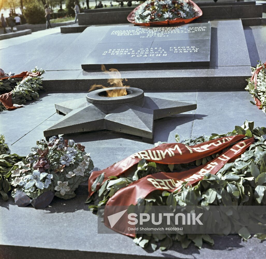 Eternal Flame on Fallen Soldiers Square in Volgograd