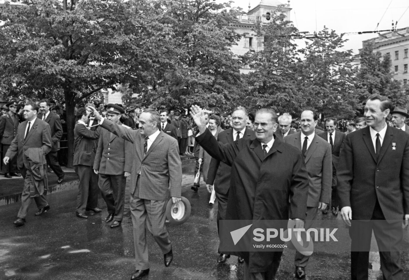 President of Socialist Federal Republic of Yugoslavia Josip Broz Tito visits USSR