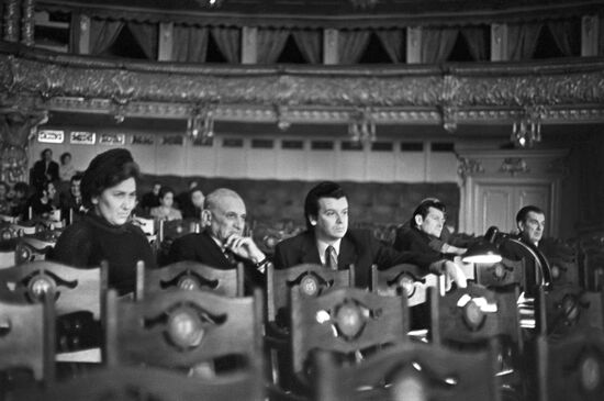 Opera singer Irina Arkhipova and conductor Yury Simonov