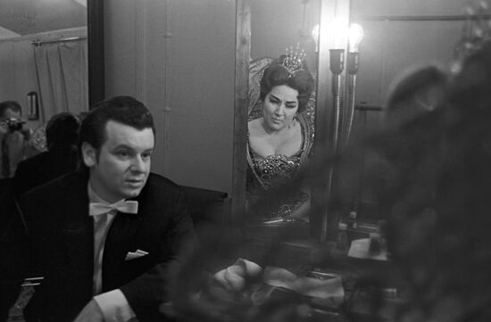 Opera singer Irina Arkhipova and conductor Yury Simonov