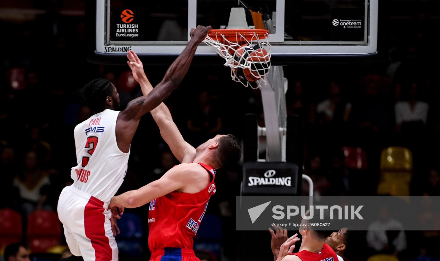 Russia Basketball Euroleague CSKA - Olympiacos