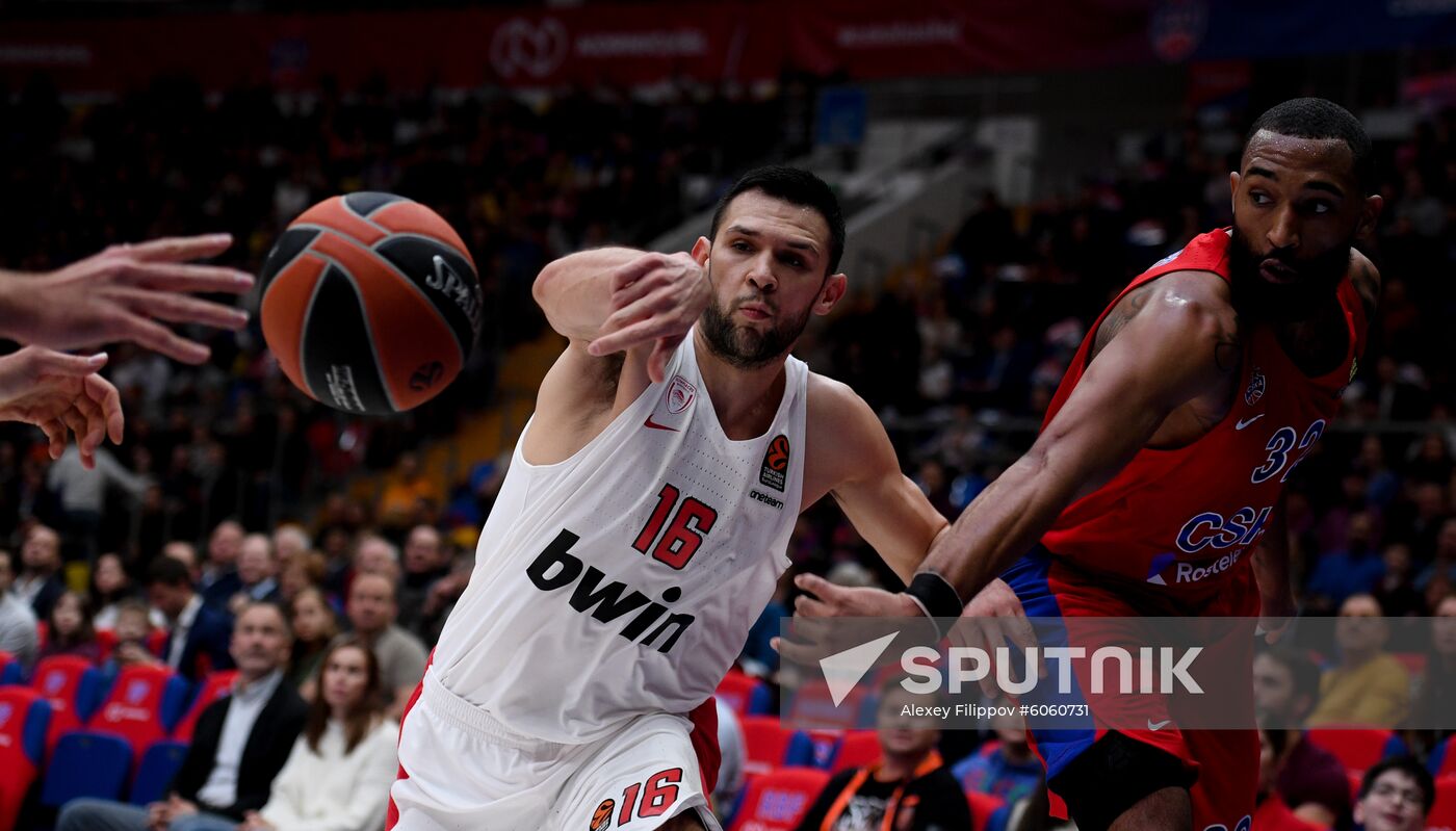 Russia Basketball Euroleague CSKA - Olympiacos