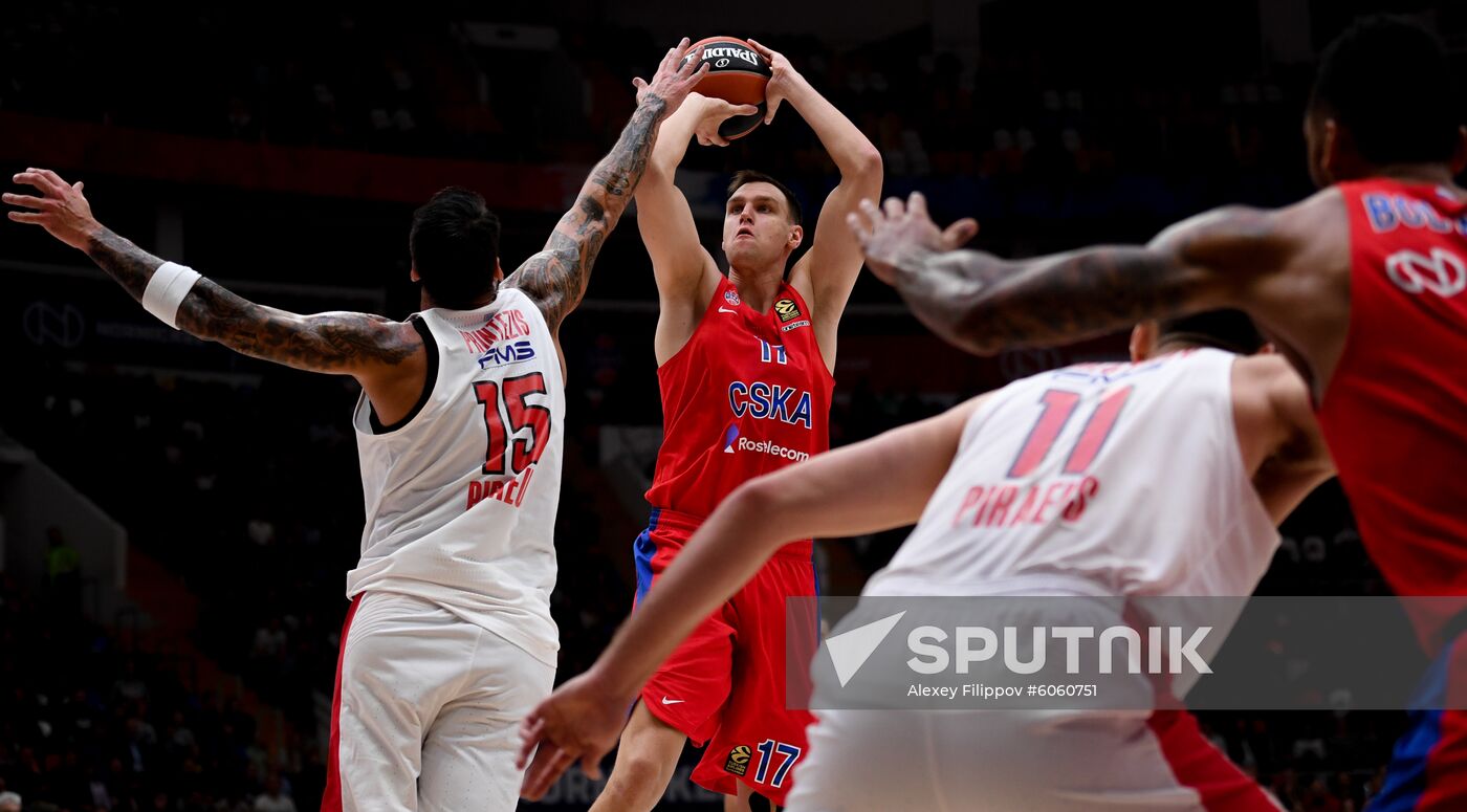 Russia Basketball Euroleague CSKA - Olympiacos