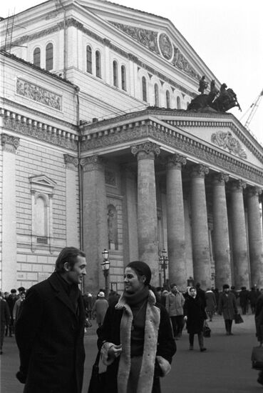 Moscow Academic Choreography School student Estela Herman and ballet dancer Mikhail Lavrovsky