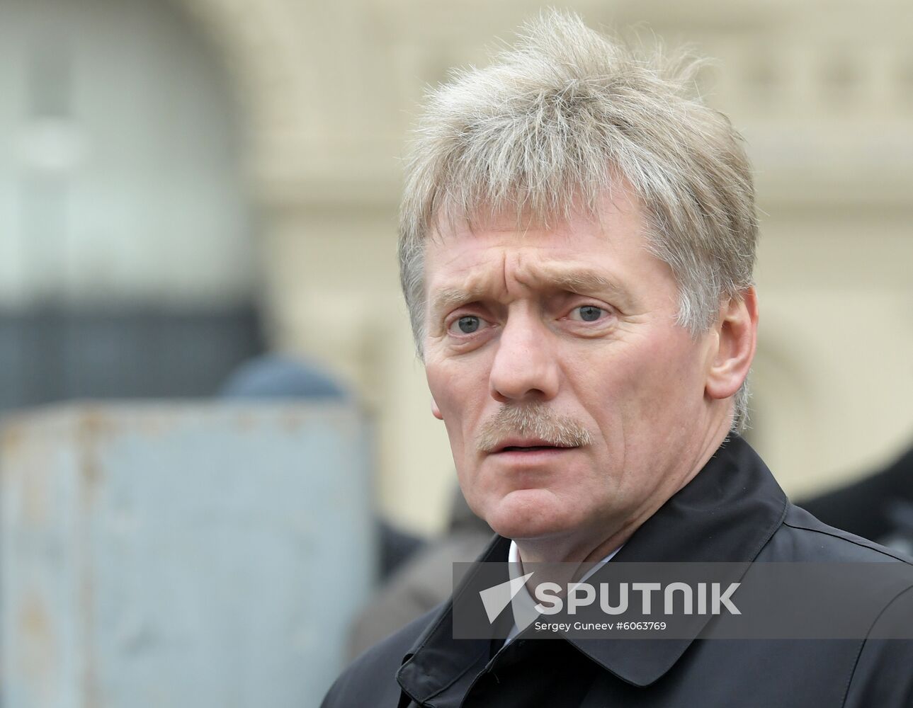 Kremlin spokesman Dmitry Peskov attends a flower-laying ceremony at the Monument to Minin and Pozharsky on Red Square to mark the National Unity Day in central Moscow, Russia. Location: Russia, Moscow. Author: Sergey Guneev/Sputnik. Russia Putin Unity Day