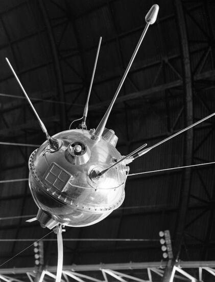 Luna 1 interplanetary station at National Exhibition of Economic Achievements