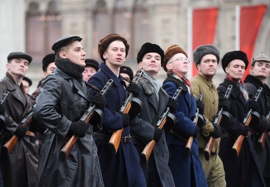 Russia Historical Parade Rehearsal