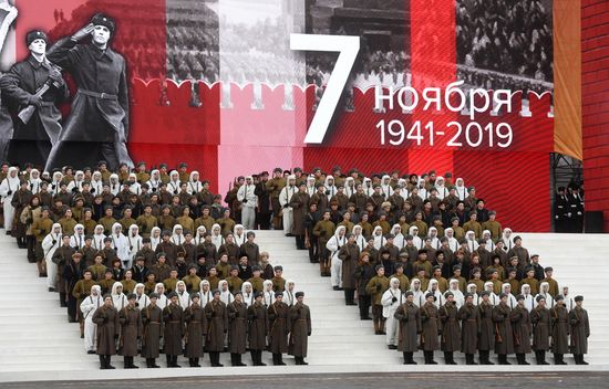 Russia Historical Parade Rehearsal