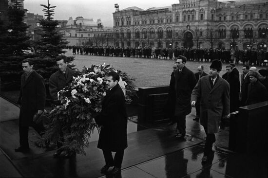 Chairman of Algerian Revolutionary Council Houari Boumédiène visits USSR