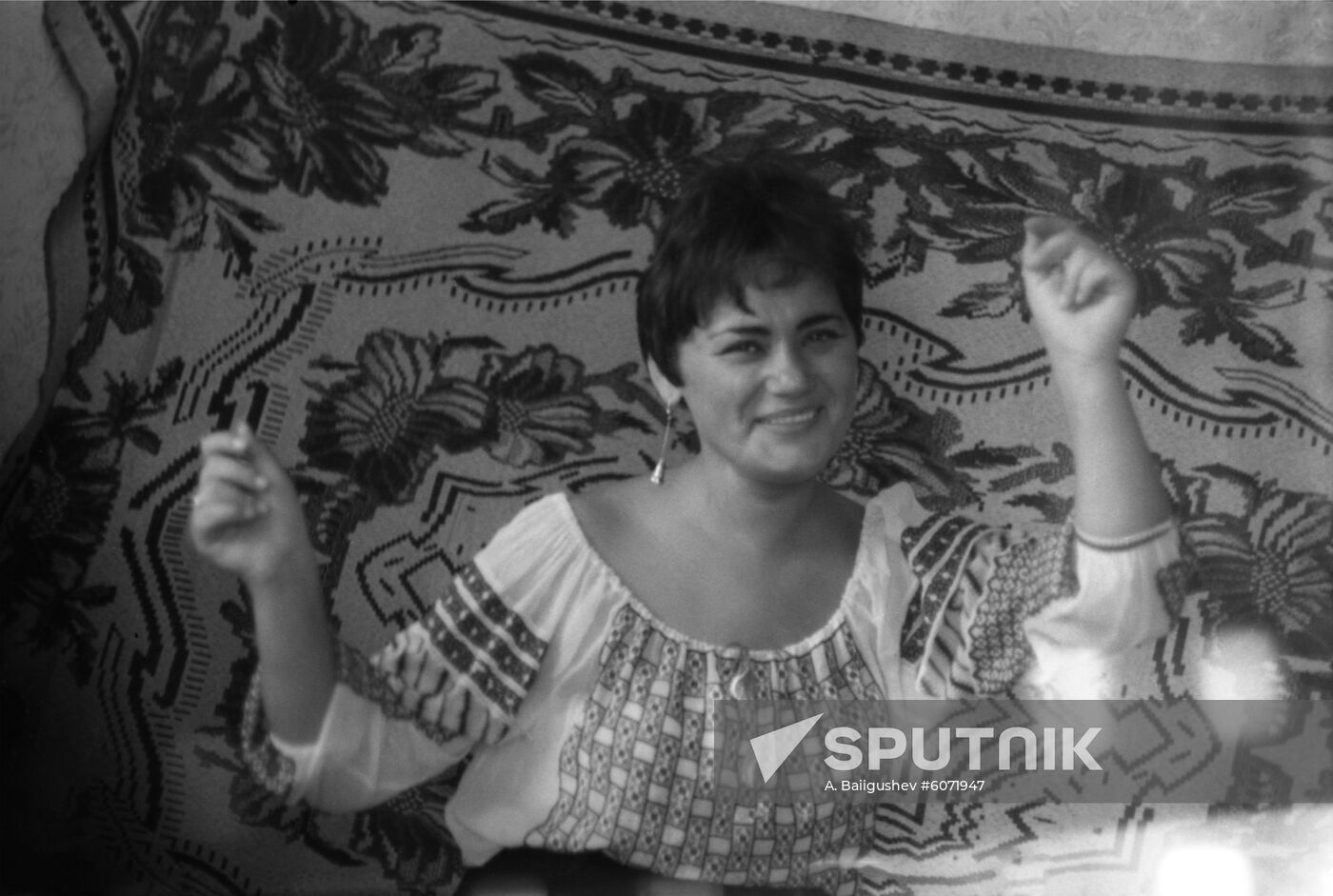 Soviet Moldovan opera singer Maria Biesu