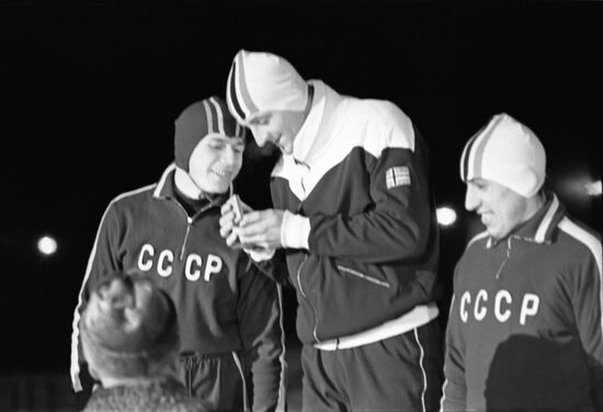 12th traditional match between USSR and Norwegian skate runners