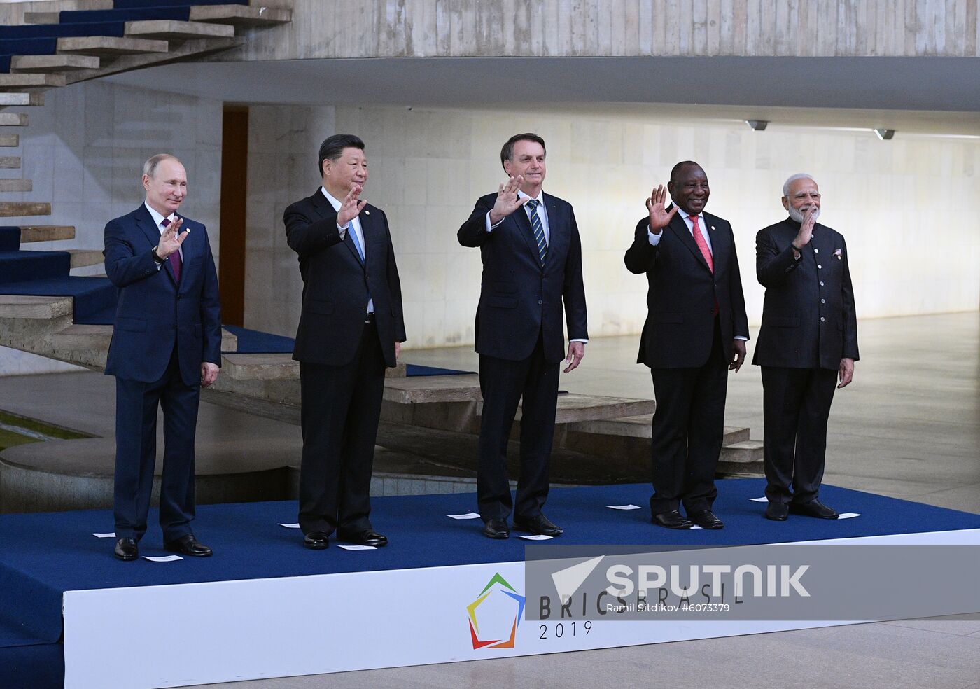 Russian President Vladimir Putin attends BRICS Summit in Brasilia