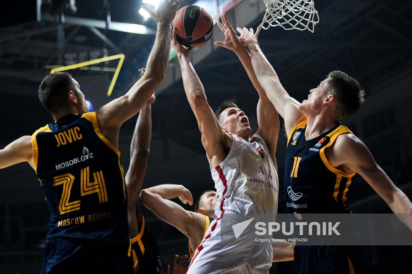 Russia Basketball Euroleague Khimki - Olimpia