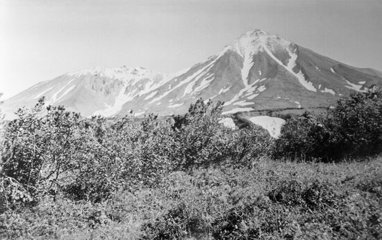 Gamchen volcano cluster in Kamchatka Peninsula