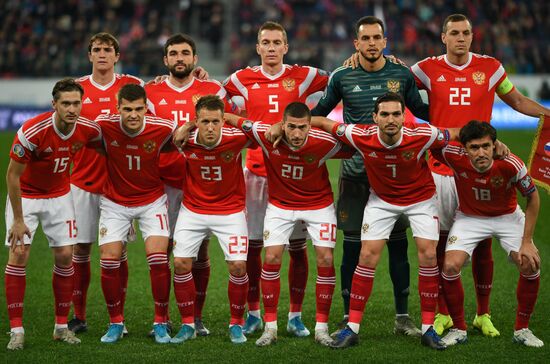 Russia Soccer Euro 2020 Qualifier Russia - Belgium
