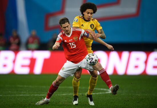 Russia Soccer Euro 2020 Qualifier Russia - Belgium