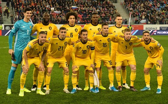 Russia Soccer Euro 2020 Qualifier Russia - Belgium