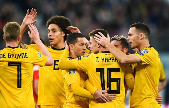 Russia Soccer Euro 2020 Qualifier Russia - Belgium