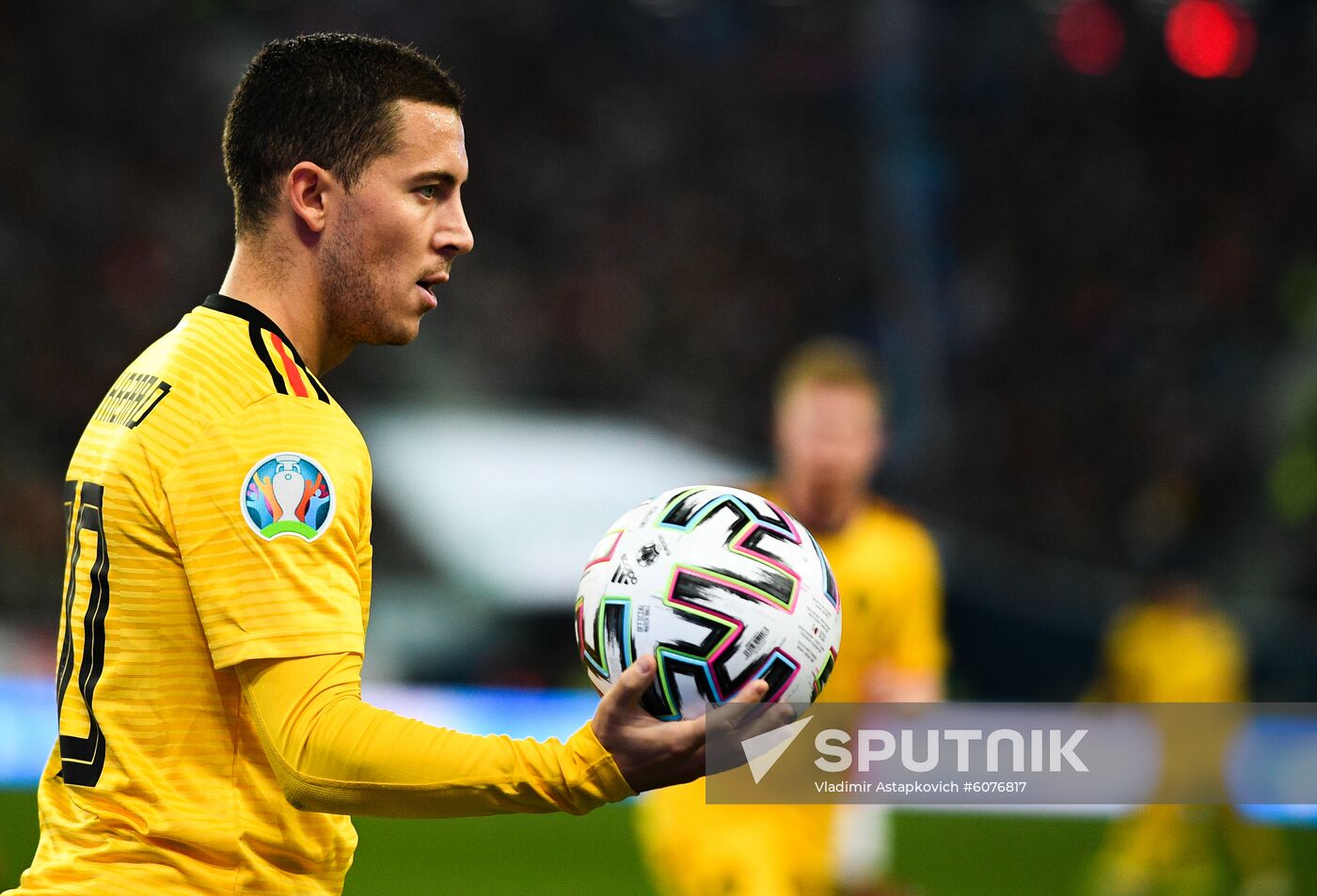Russia Soccer Euro 2020 Qualifier Russia - Belgium