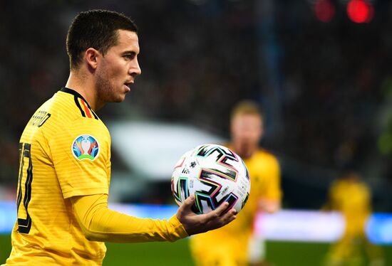 Russia Soccer Euro 2020 Qualifier Russia - Belgium