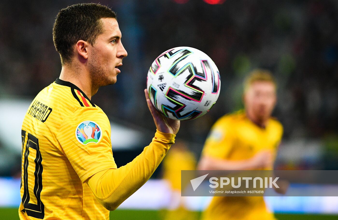 Russia Soccer Euro 2020 Qualifier Russia - Belgium