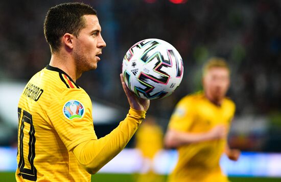 Russia Soccer Euro 2020 Qualifier Russia - Belgium