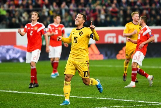 Russia Soccer Euro 2020 Qualifier Russia - Belgium