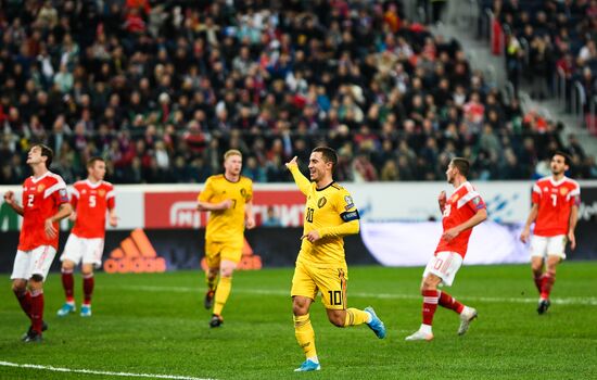Russia Soccer Euro 2020 Qualifier Russia - Belgium