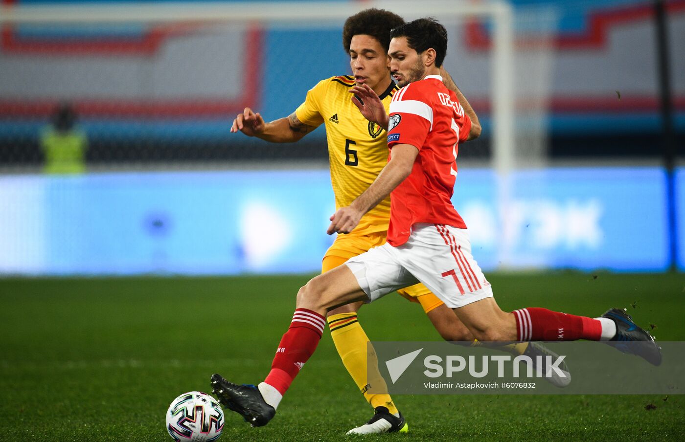 Russia Soccer Euro 2020 Qualifier Russia - Belgium