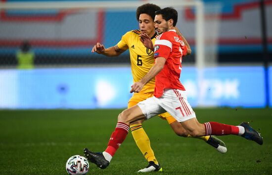 Russia Soccer Euro 2020 Qualifier Russia - Belgium