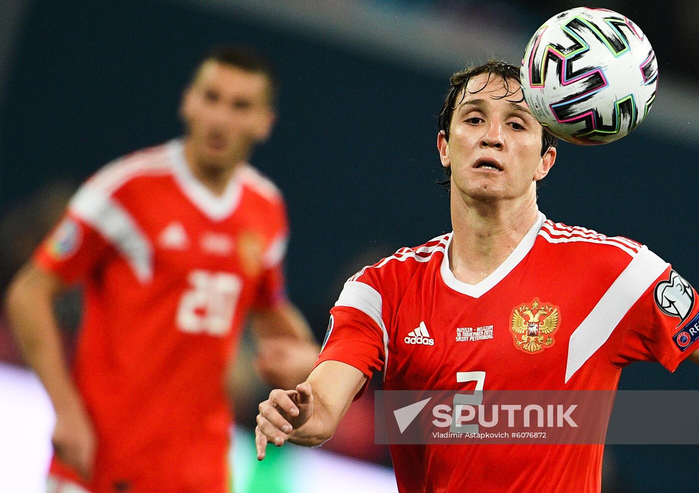 Russia Soccer Euro 2020 Qualifier Russia - Belgium