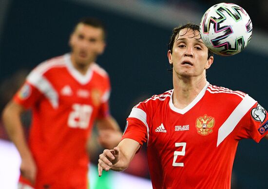 Russia Soccer Euro 2020 Qualifier Russia - Belgium
