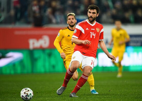 Russia Soccer Euro 2020 Qualifier Russia - Belgium