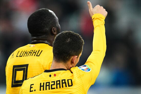 Russia Soccer Euro 2020 Qualifier Russia - Belgium