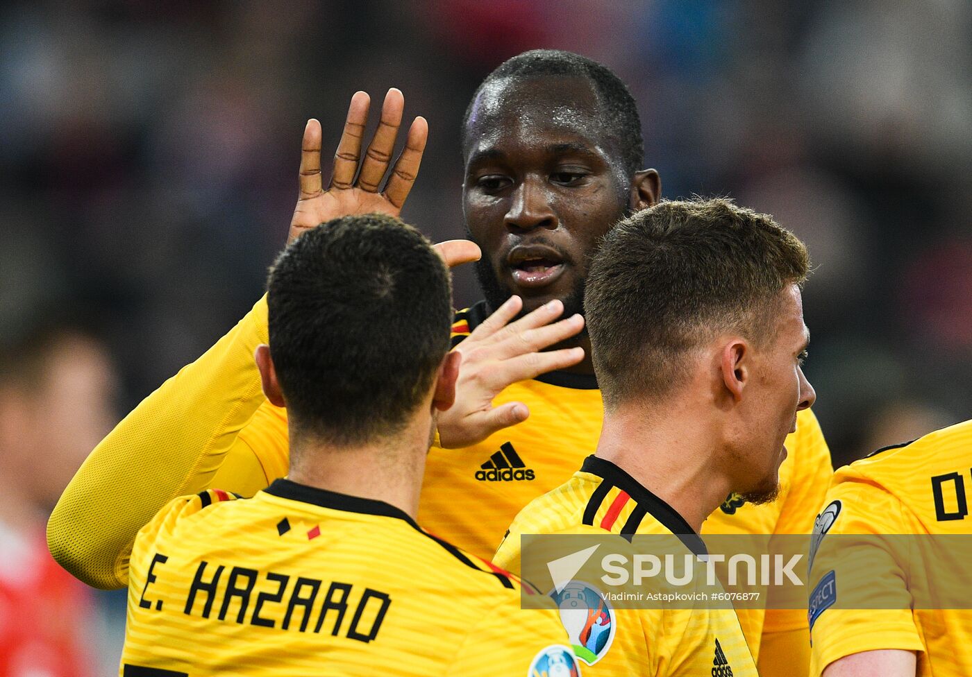 Russia Soccer Euro 2020 Qualifier Russia - Belgium