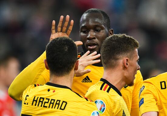 Russia Soccer Euro 2020 Qualifier Russia - Belgium