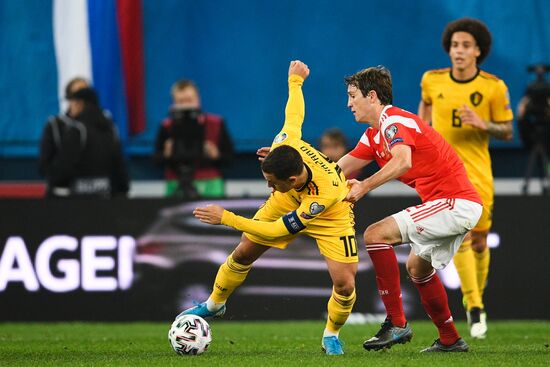 Russia Soccer Euro 2020 Qualifier Russia - Belgium