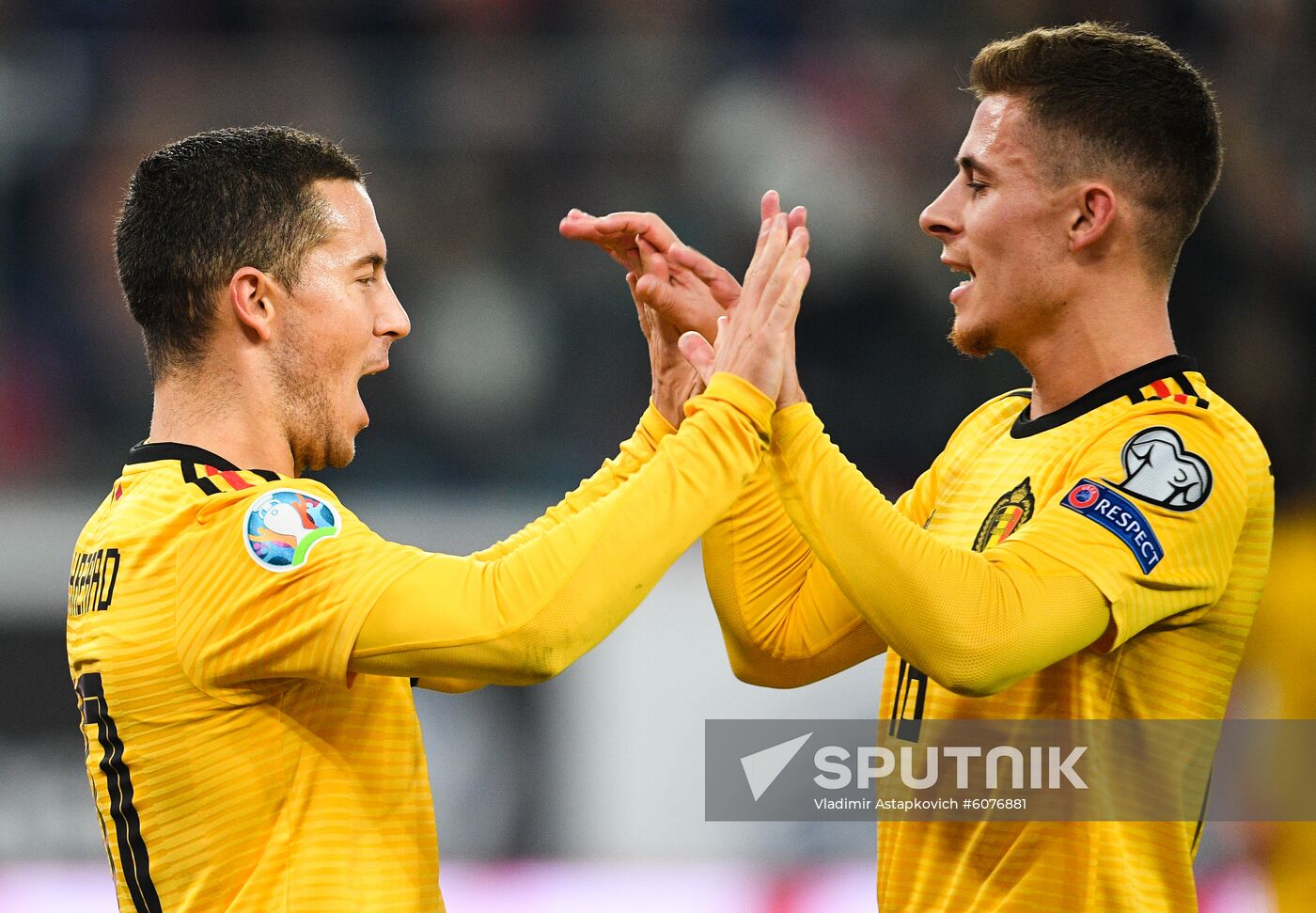 Russia Soccer Euro 2020 Qualifier Russia - Belgium