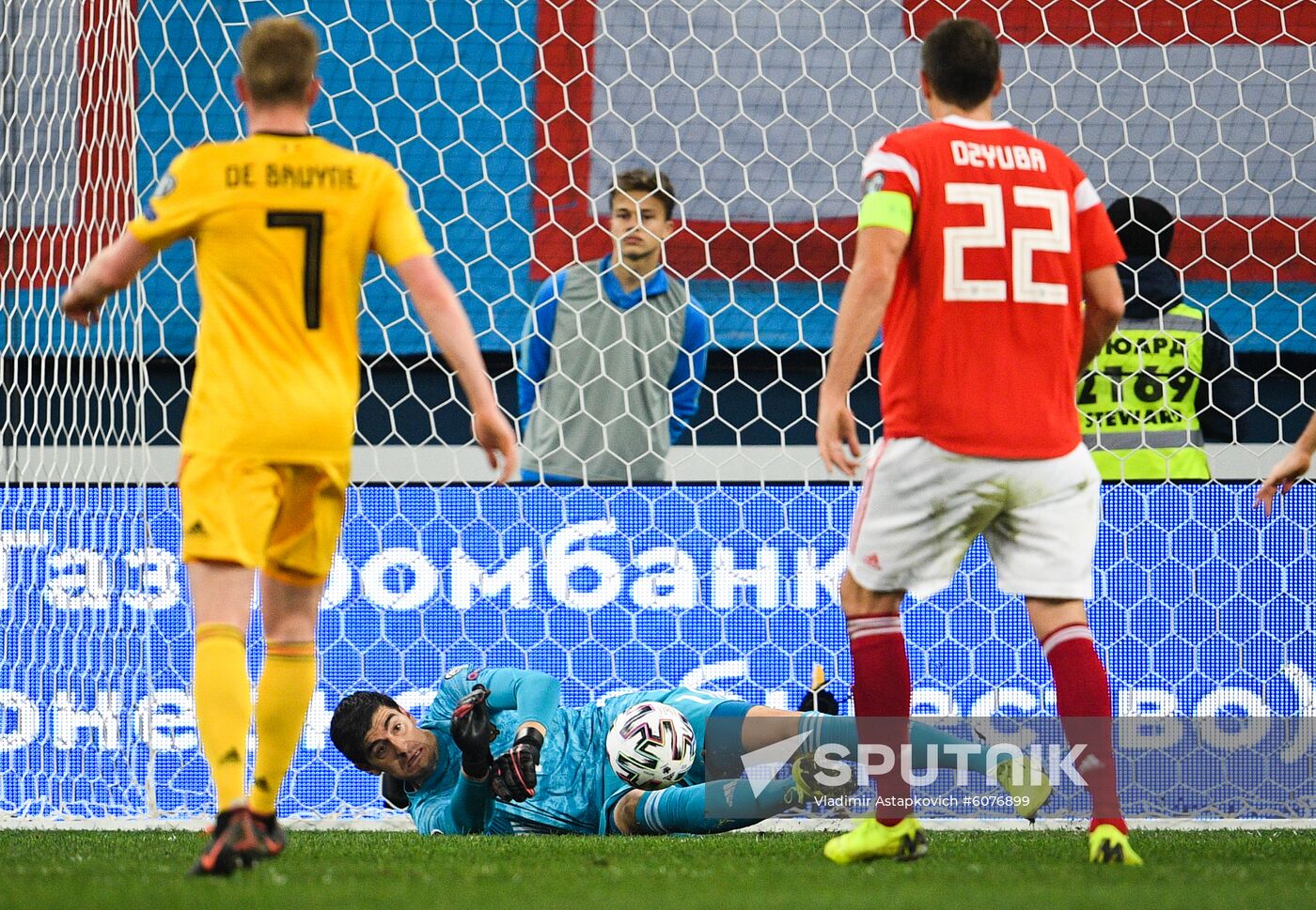 Russia Soccer Euro 2020 Qualifier Russia - Belgium