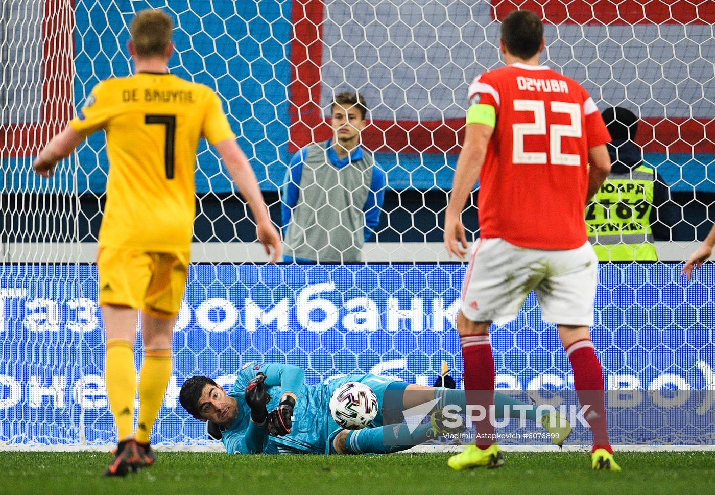 Russia Soccer Euro 2020 Qualifier Russia - Belgium