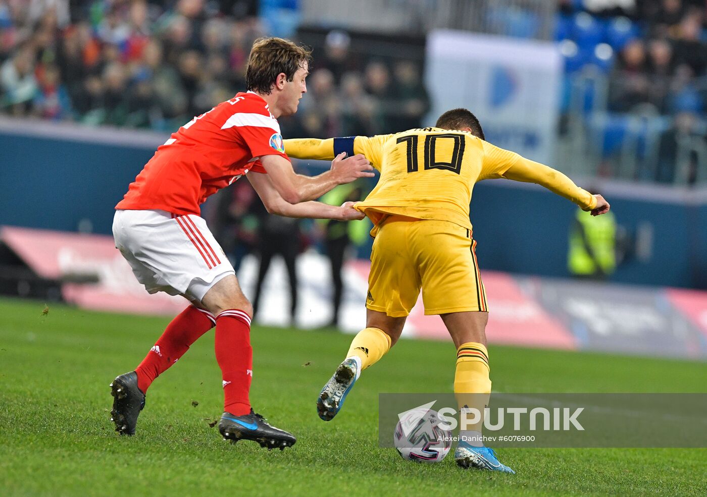 Russia Soccer Euro 2020 Qualifier Russia - Belgium