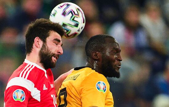 Russia Soccer Euro 2020 Qualifier Russia - Belgium