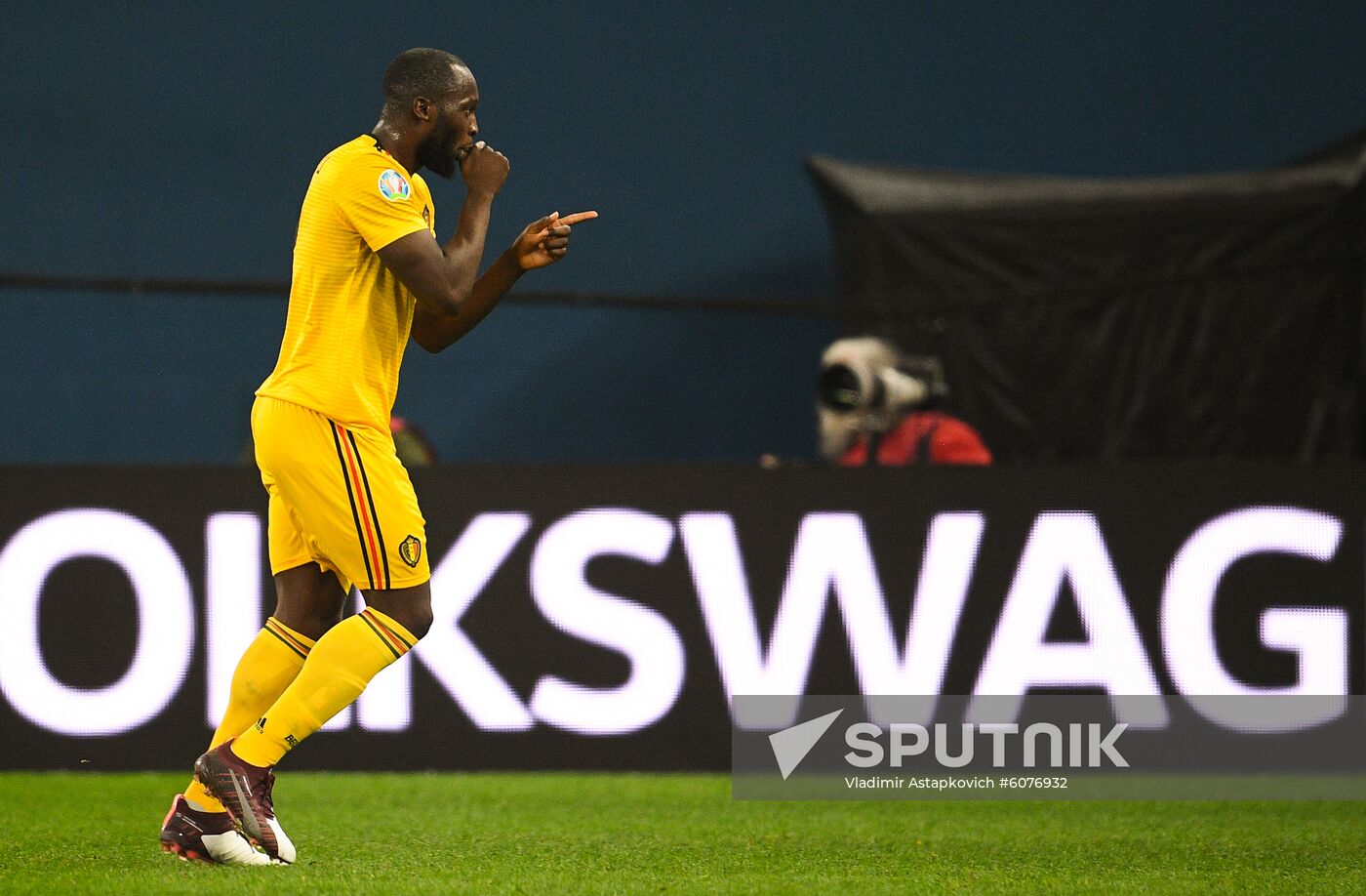 Russia Soccer Euro 2020 Qualifier Russia - Belgium