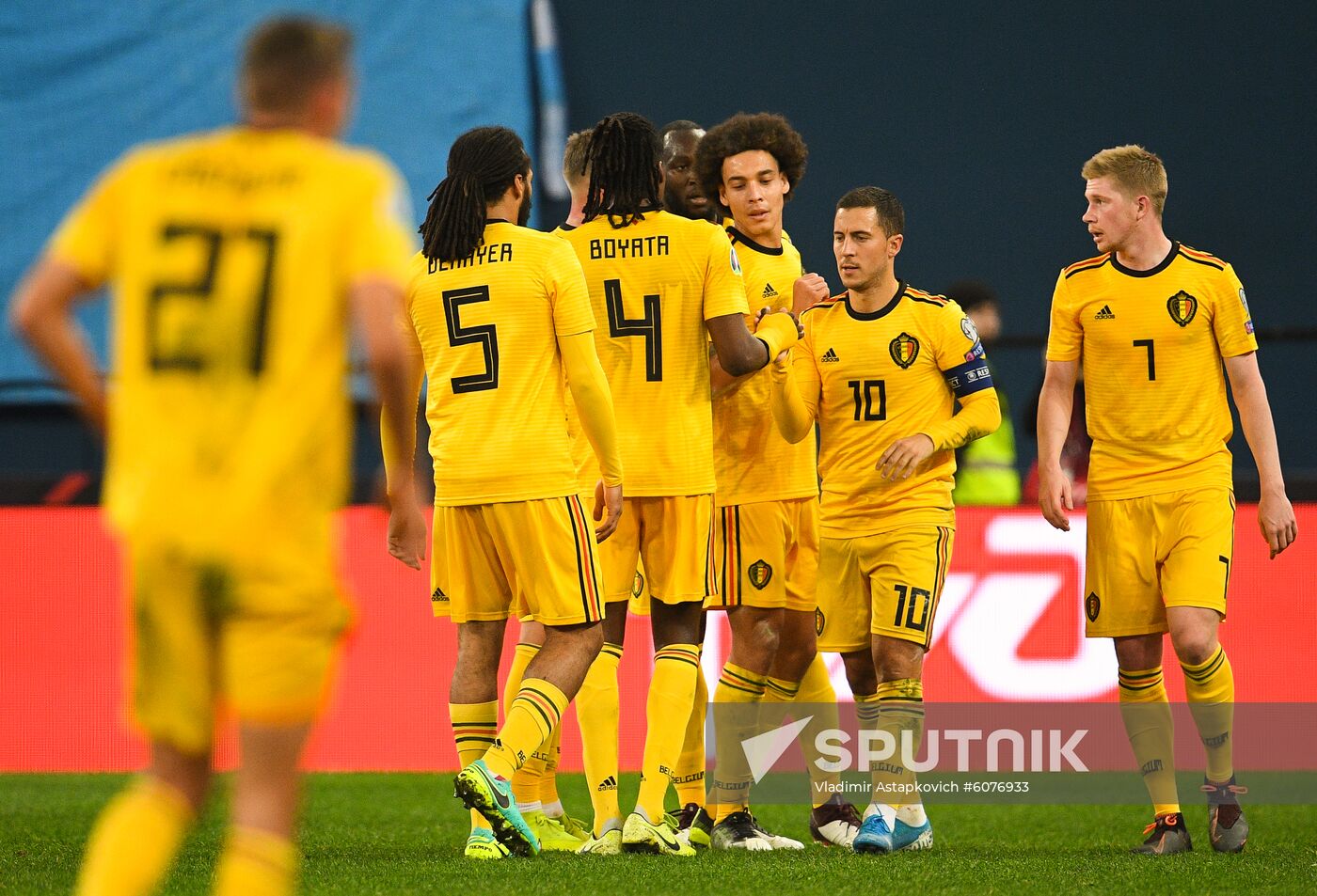 Russia Soccer Euro 2020 Qualifier Russia - Belgium