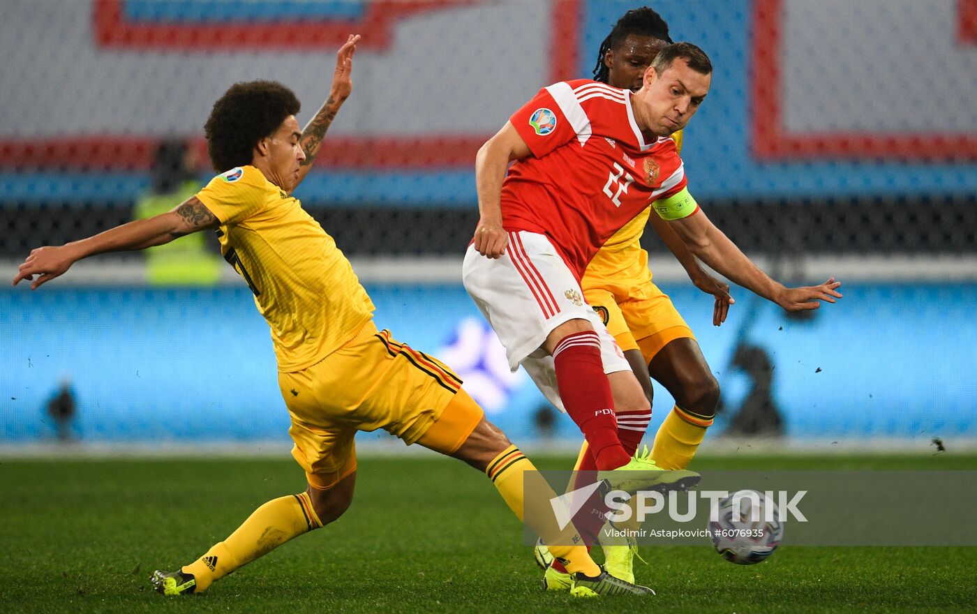 Russia Soccer Euro 2020 Qualifier Russia - Belgium